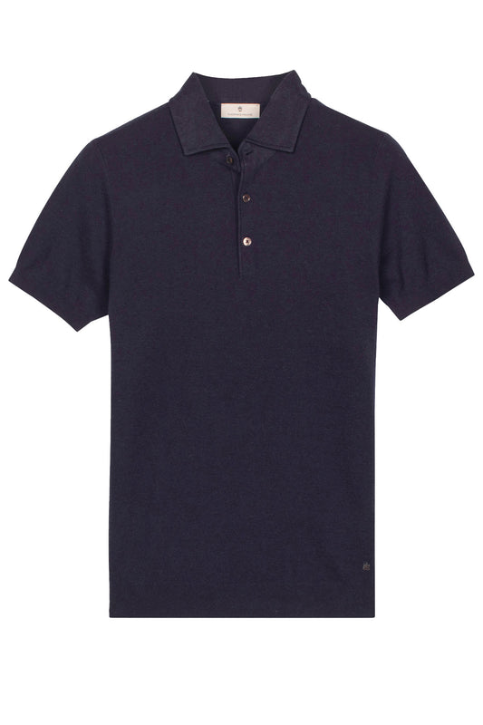 Smart 3 Button PoloShirt in Dark Navy