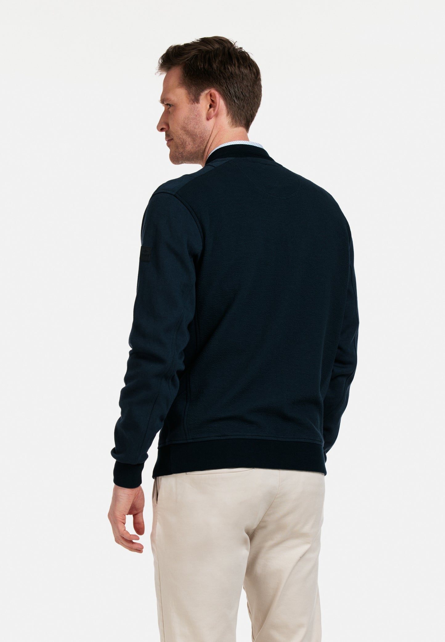 Baileys Navy Full Zip Jumper