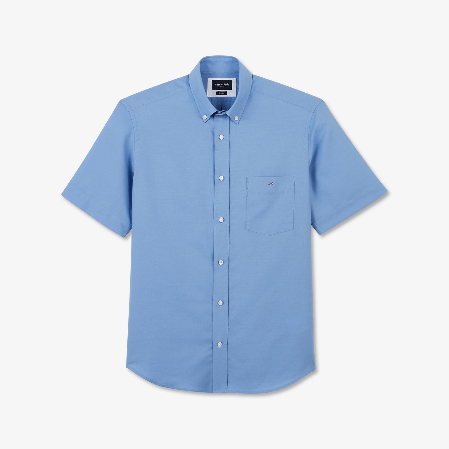 Eden Park Short Sleeve Light Blue Cotton Shirt