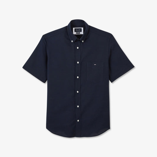 Eden Park Short Sleeve Navy Cotton Shirt