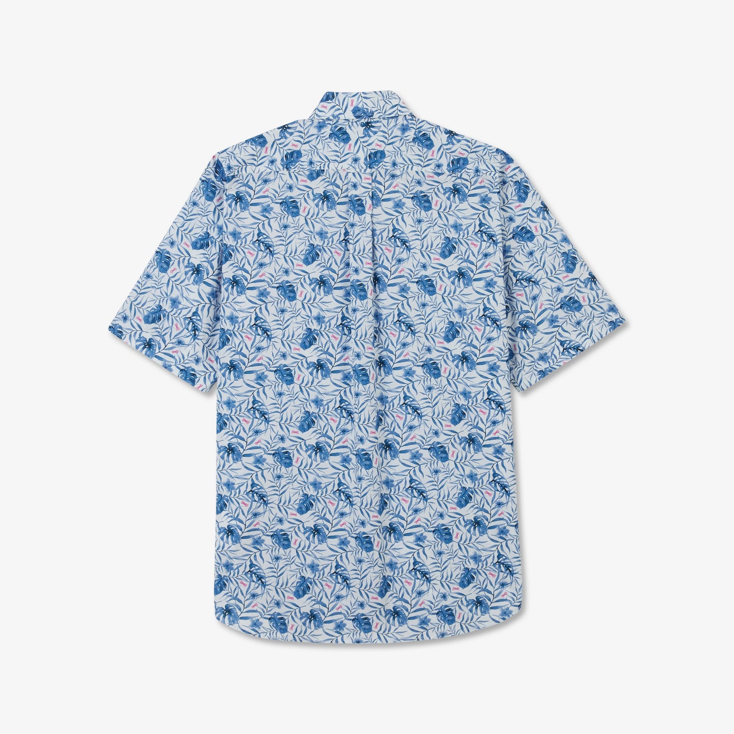 Eden Park Blue Short Sleeve Leaf Shirt