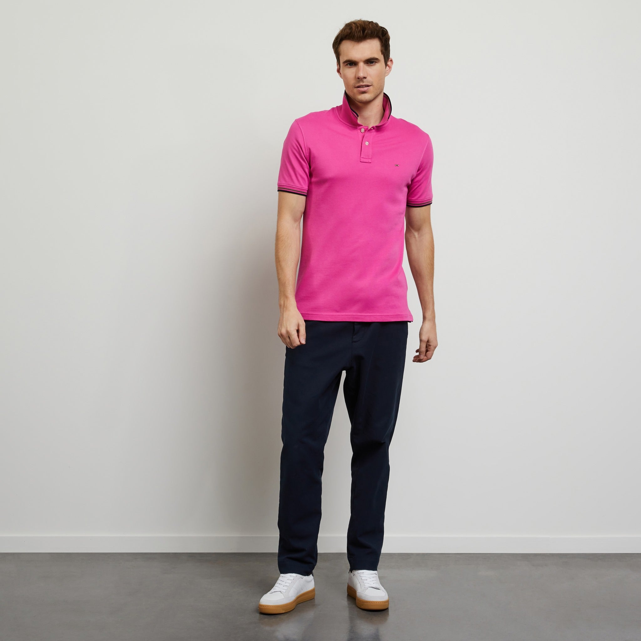 Polo cheap fushia homme