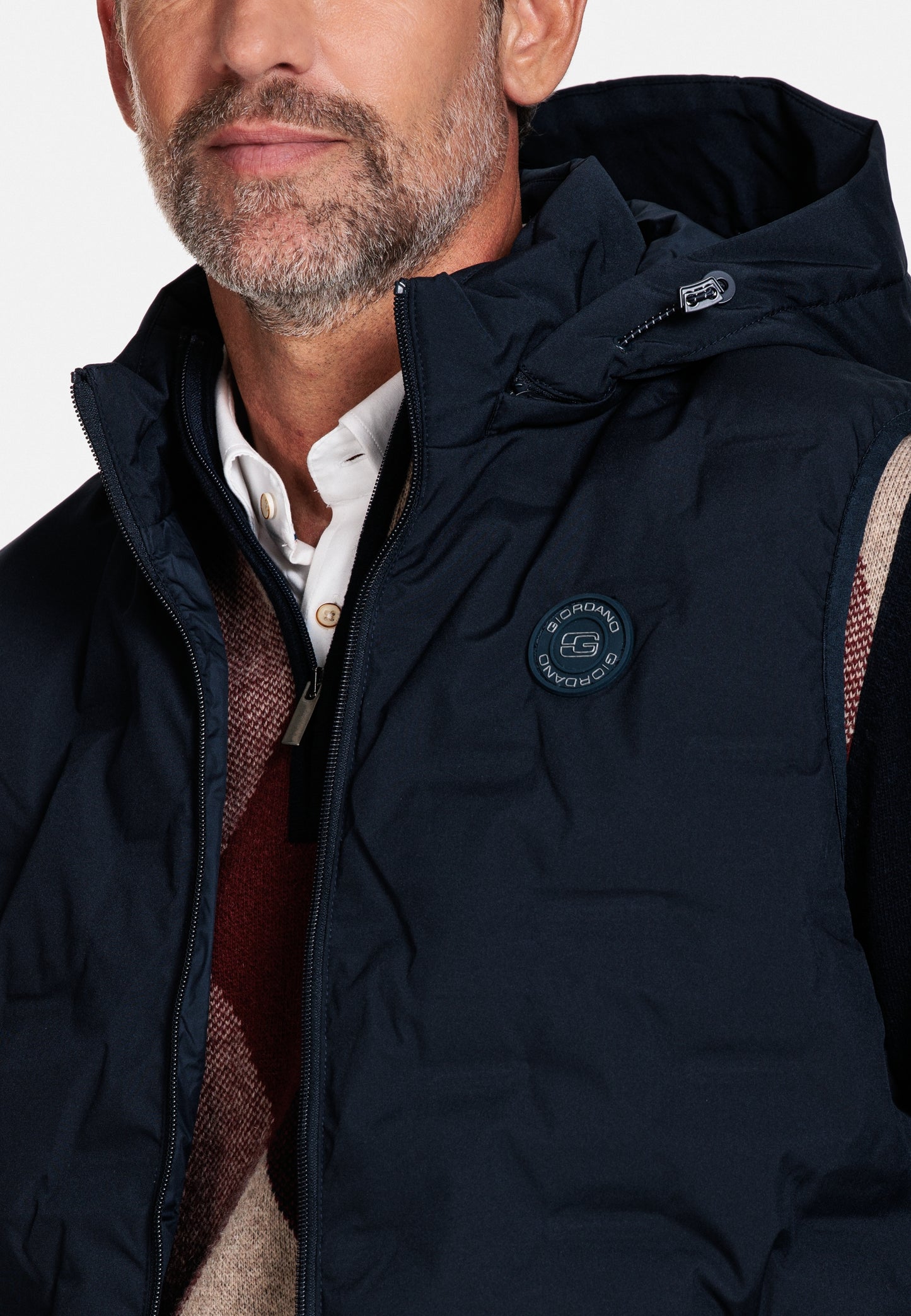 Giordano Navy Down Filled Gilet