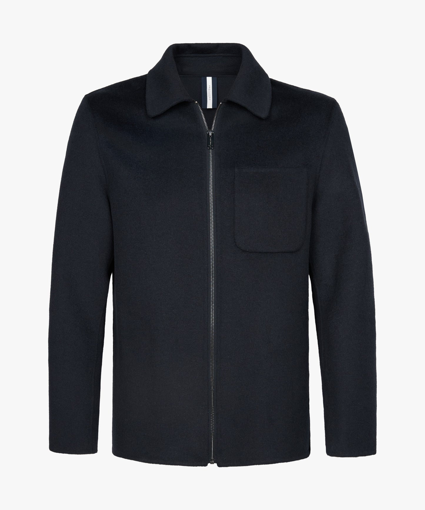 Profuomo Navy Wool Zip Jacket
