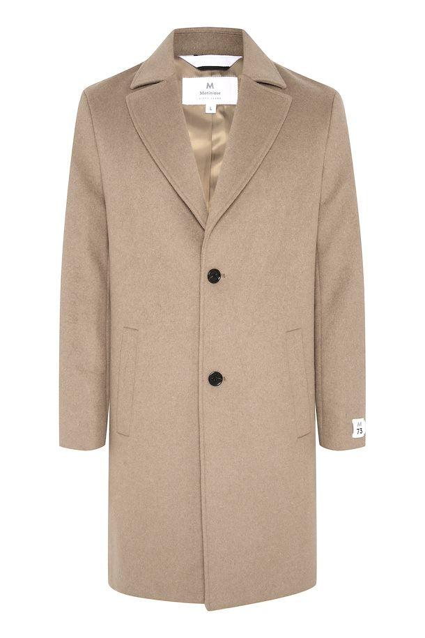 Mens long hotsell tan wool coat