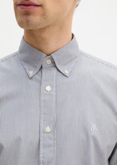 Marc O'Polo Green Stripe Button-Down Shirt