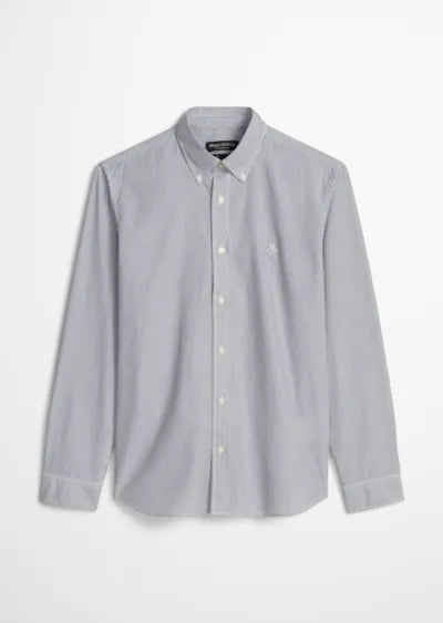 Marc O'Polo Green Stripe Button-Down Shirt