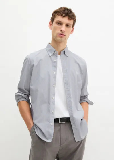 Marc O'Polo Green Stripe Button-Down Shirt