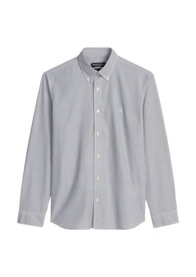 Marc O'Polo Green Stripe Button-Down Shirt