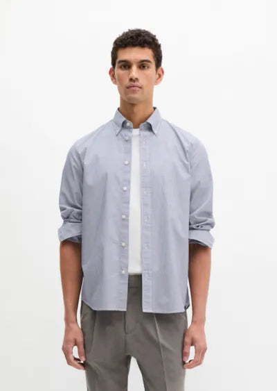 Marc O'Polo Blue Stripe Button-Down Shirt