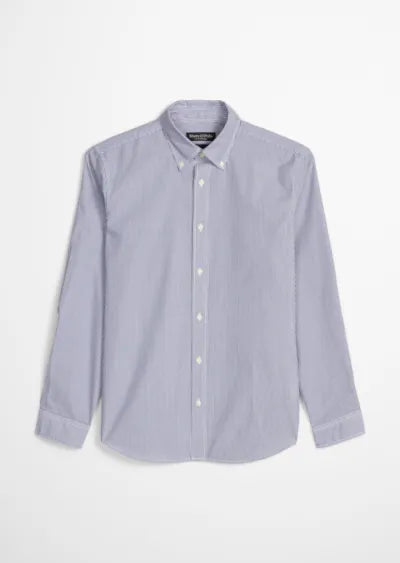Marc O'Polo Blue Stripe Button-Down Shirt