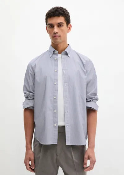 Marc O'Polo Blue Stripe Button-Down Shirt