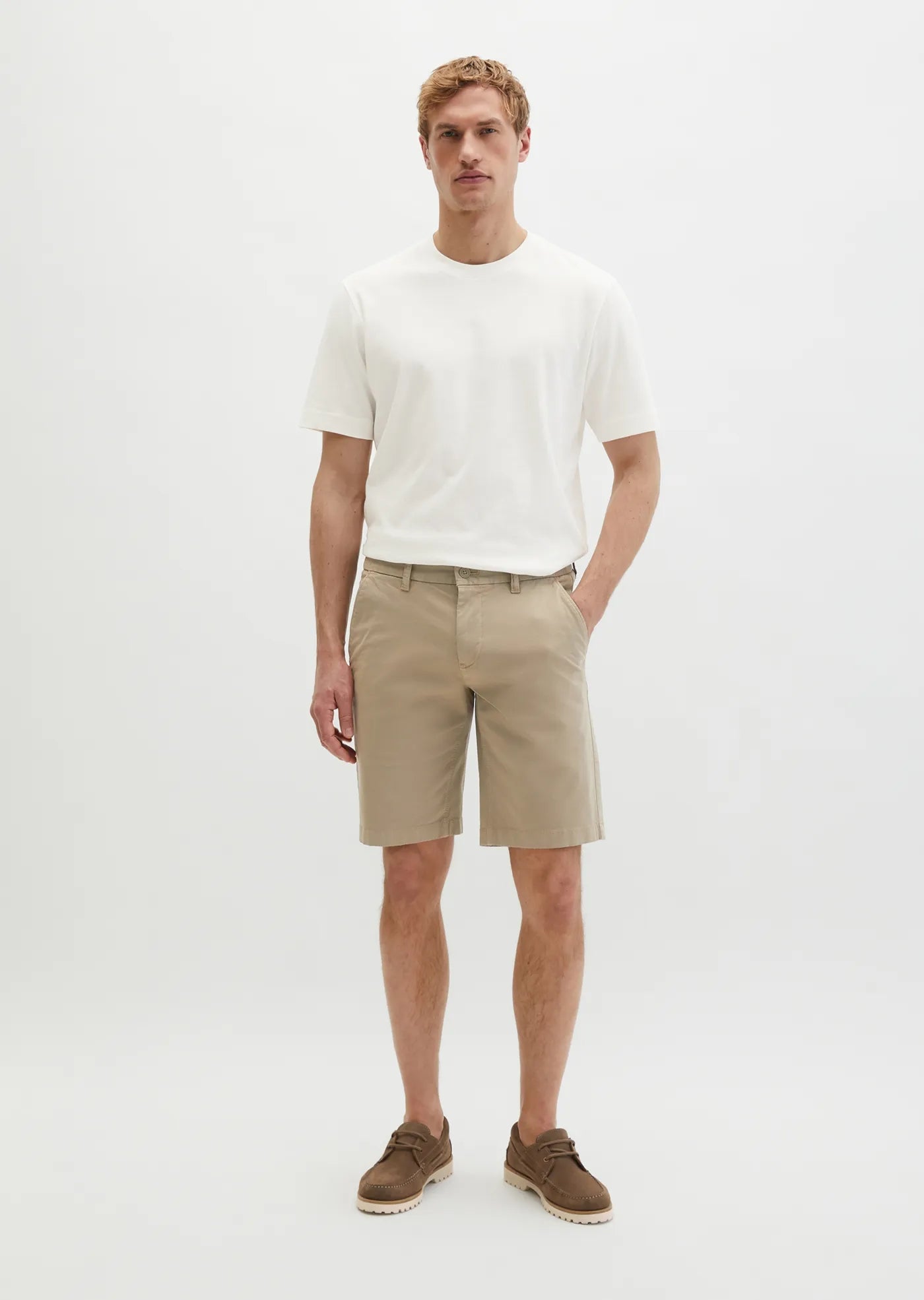 MARC O’POLO SHORTS IN SOFT TWILL STRETCH FABRIC