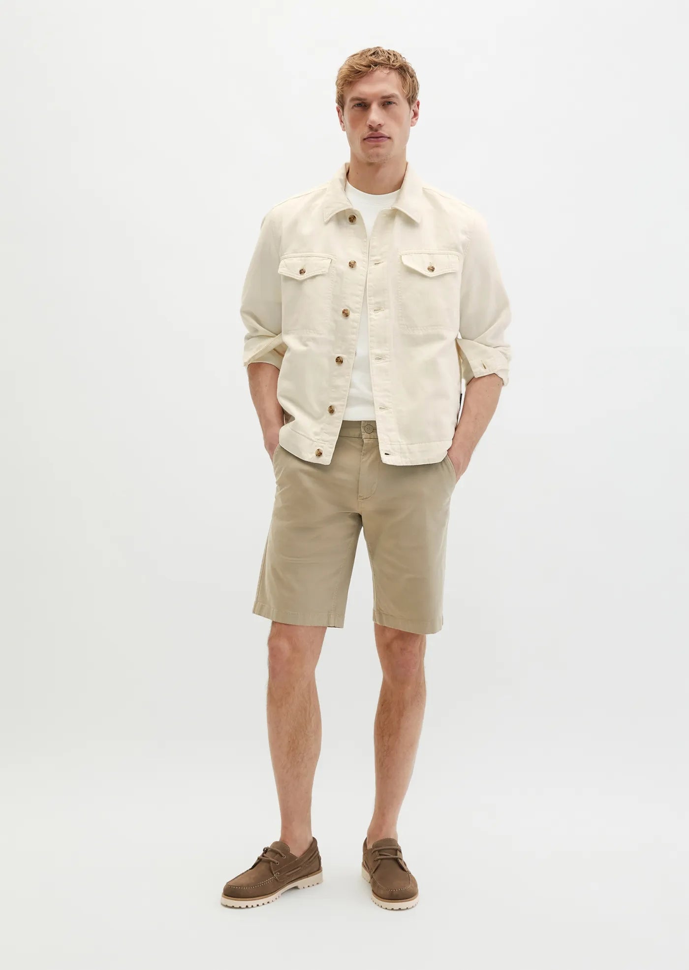 MARC O’POLO SHORTS IN SOFT TWILL STRETCH FABRIC