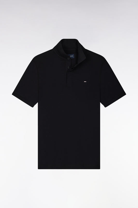 Eden Park Plan de Jeu Short Sleeve Polo - Black - photo 1