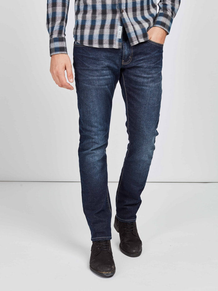 Mish Mash FLEX Dark Denim Straight Leg, Stretch Cotton Jeans at StylishGuy Men's Boutique Dublin 