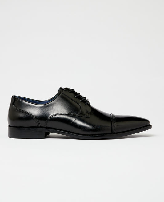 Remus Uomo Bonuci Black Leather Shoe