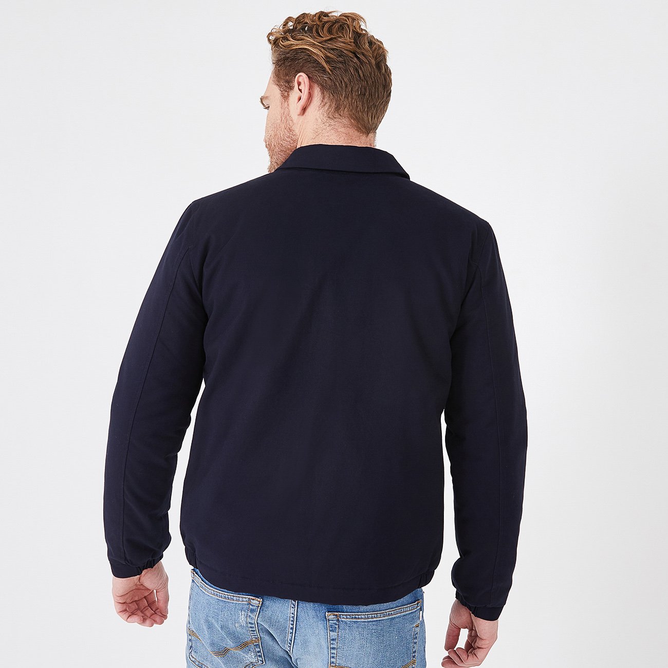 Eden Park Navy Zip-Up Bomber