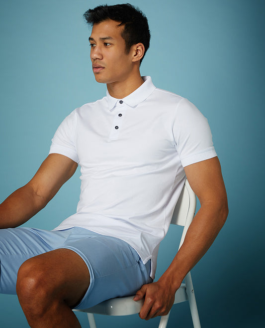 Remus Uomo White Short Sleeve Polotop