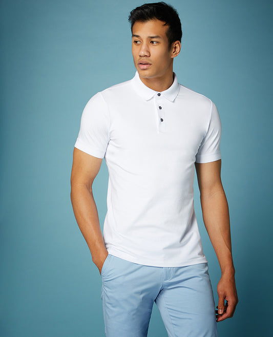 Remus Uomo White Short Sleeve Polotop