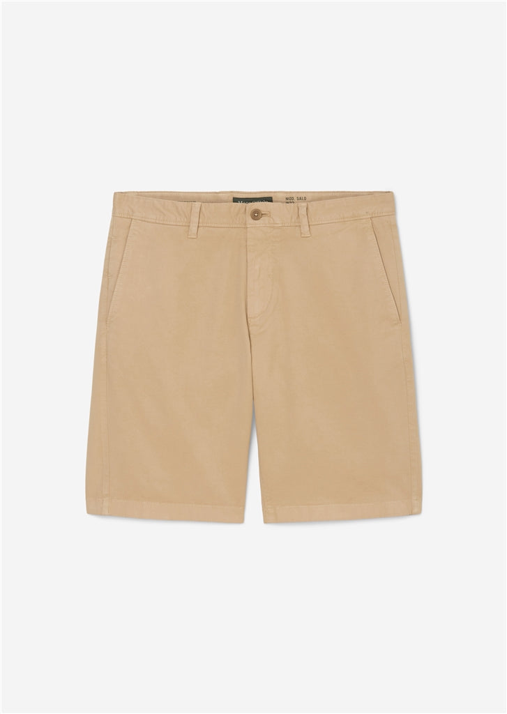 Marc O'Polo SALO sandpaper beige shorts in a flexible stretch cotton material, available from Stylish Guy Menswear Dublin