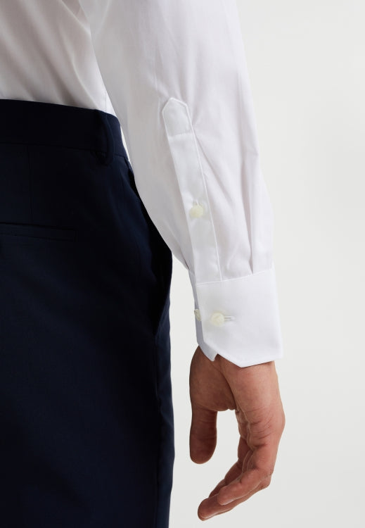 Van Gils Plain White Button Up Shirt